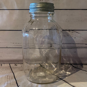 Lg ball jar with lid handle