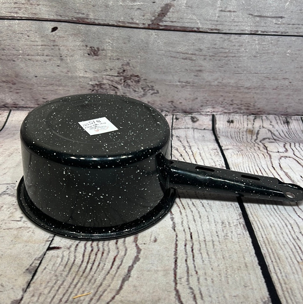Black Enamel Pot