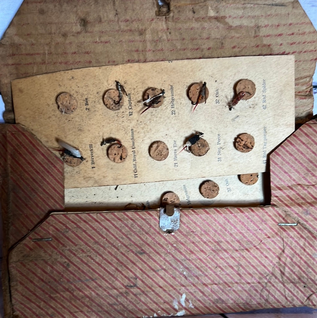 Vintage mailed fly fishing hooks