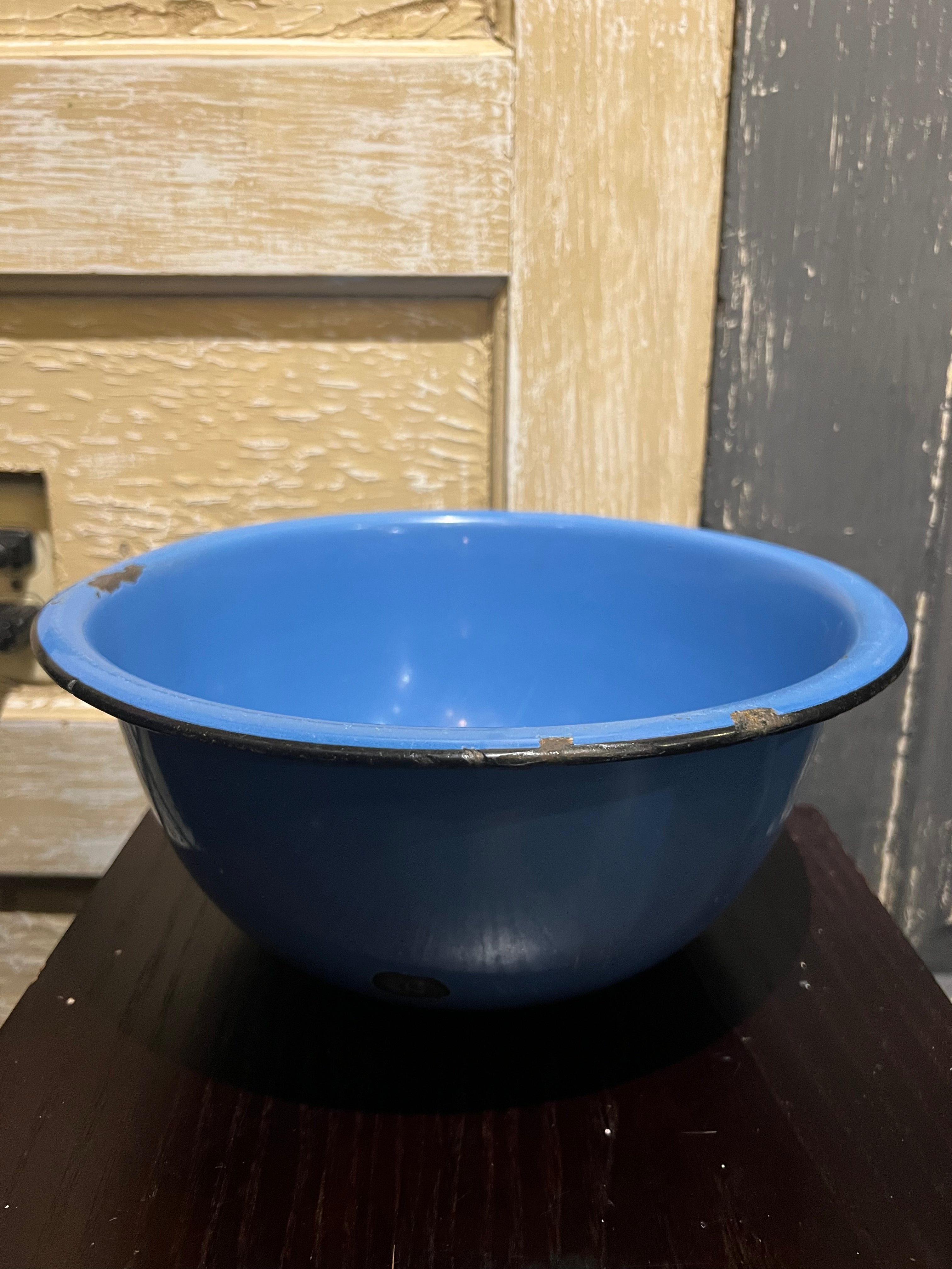 Blue enamel Mixing Bowl