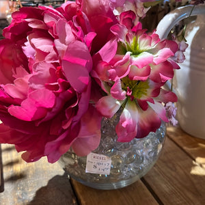 Fake Flowers with jar