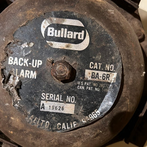 Bullard Backup Alarm
