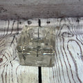 Glass candle holder