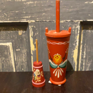 Rosemaling Butter-churn (sm+lg set)