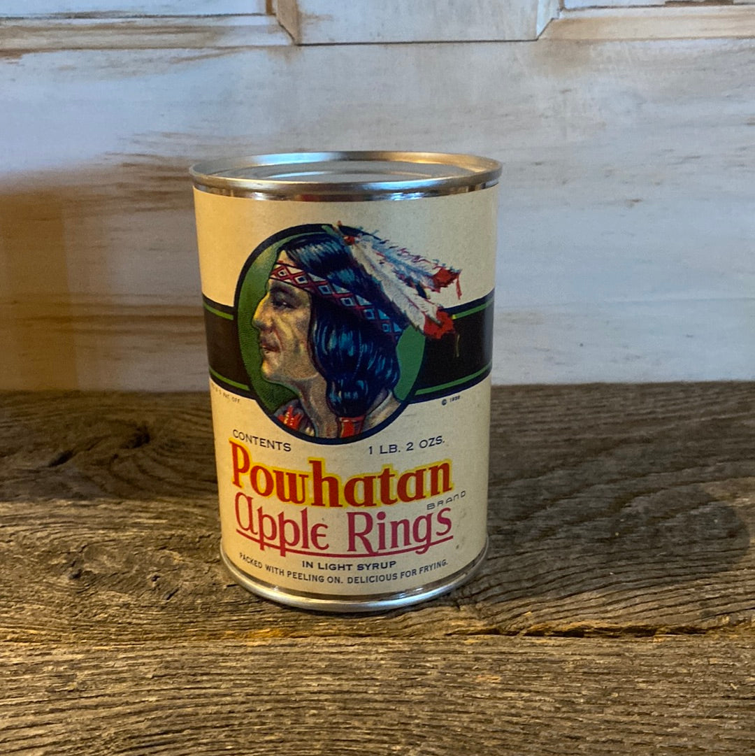 Powhatan apple rings tin can