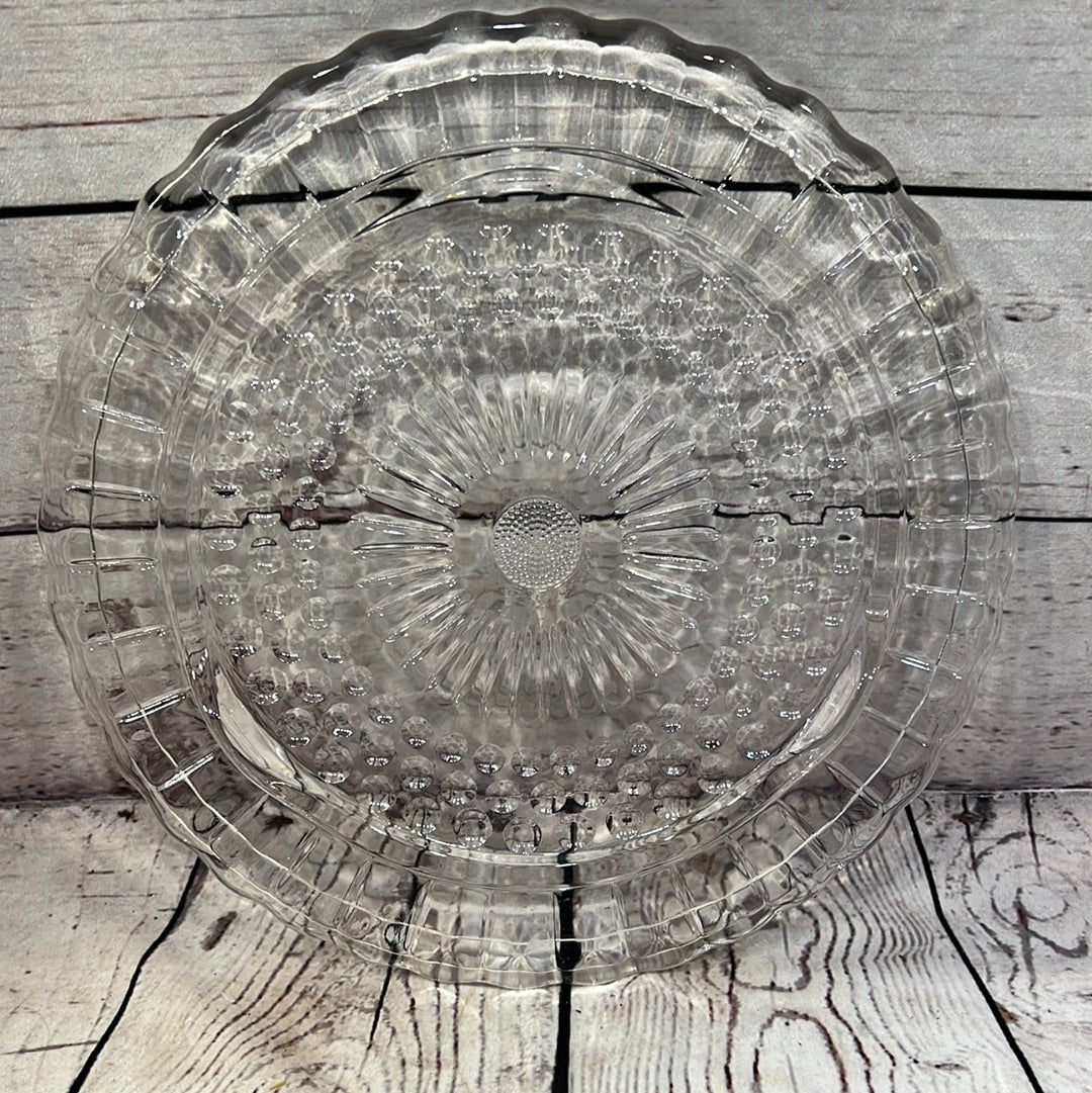 Crystal Glass Cake Plate
