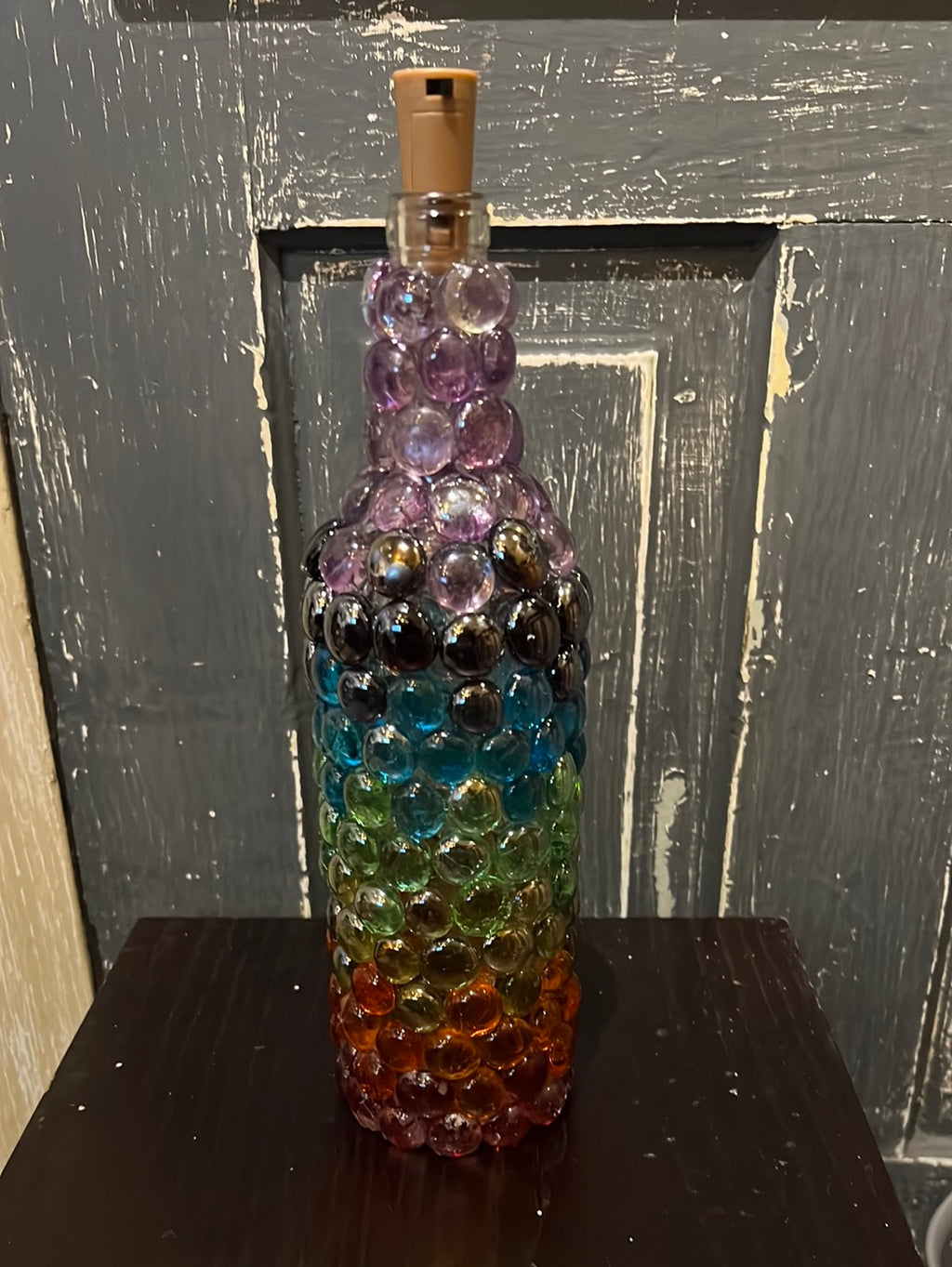 Handmade Light up Wine Bottles