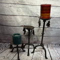 Set of three candle holders