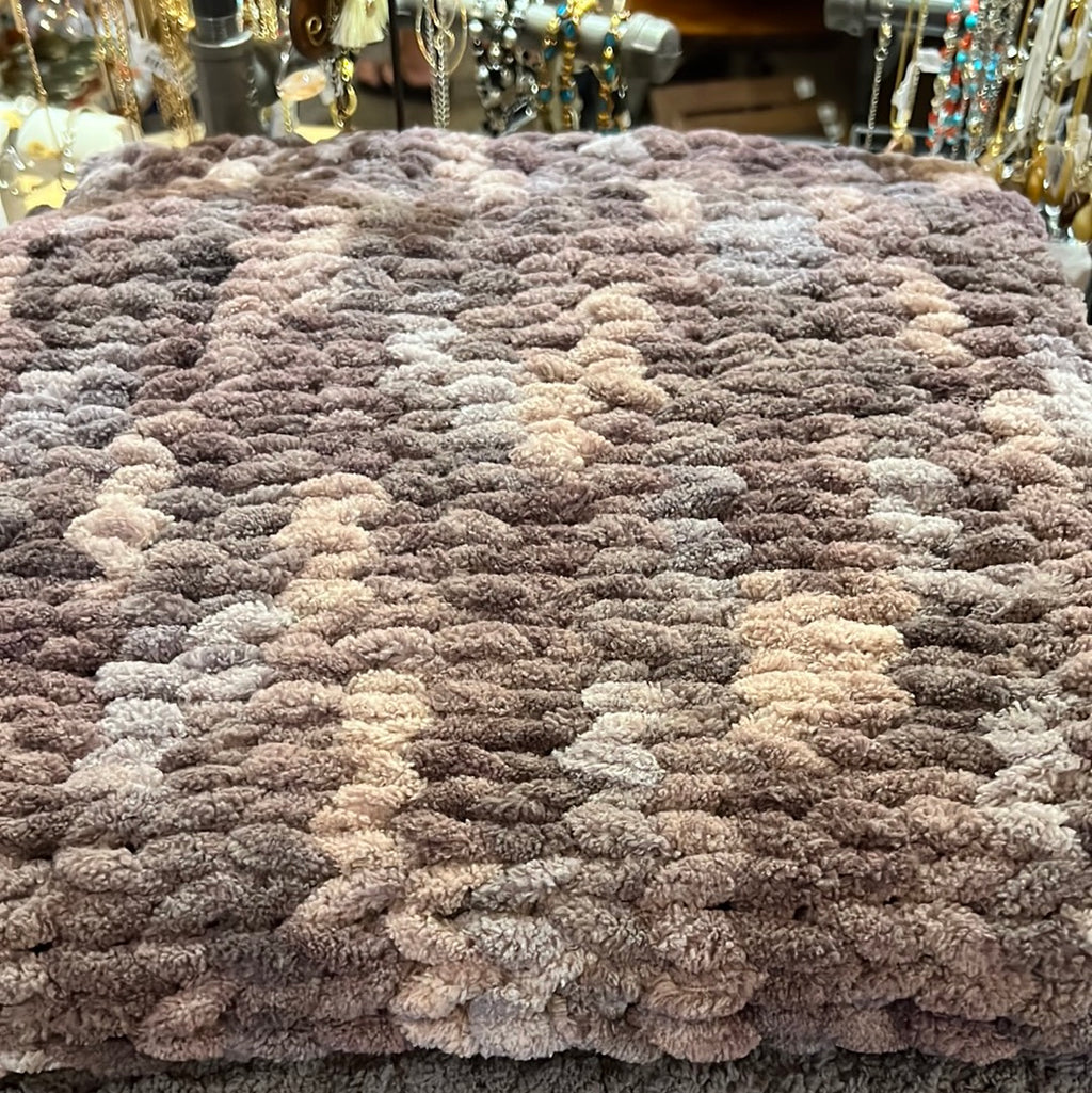 32" x 26" Hand Knitted Throw Blankets