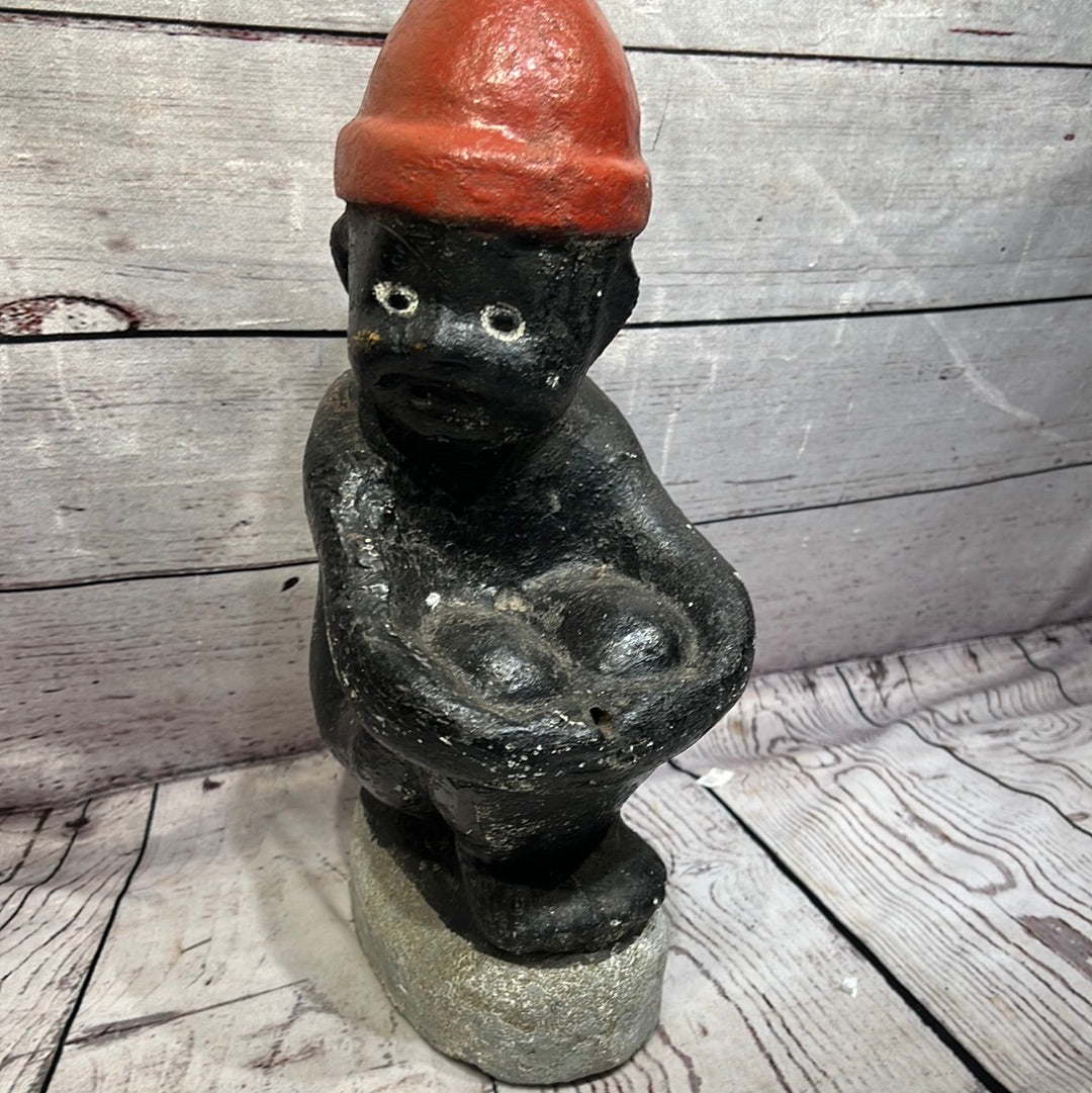 Antique Americano Cement statue of kid sitting