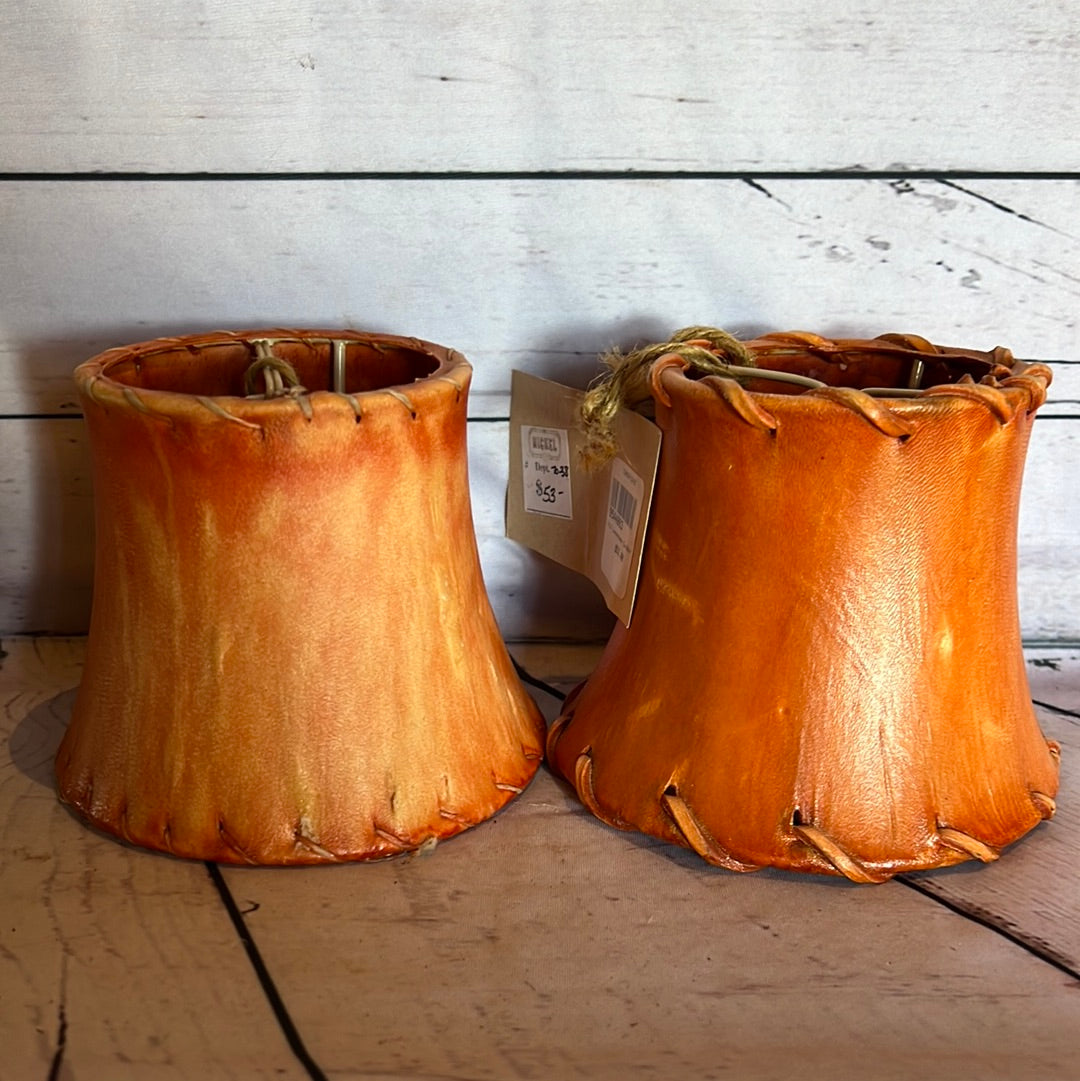 Hide lamp shades