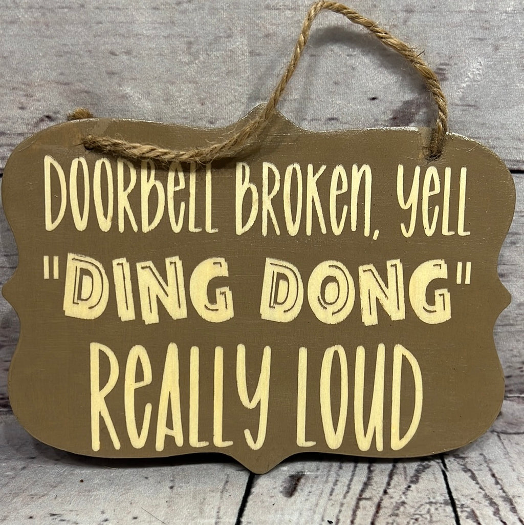Handmade hanging signs