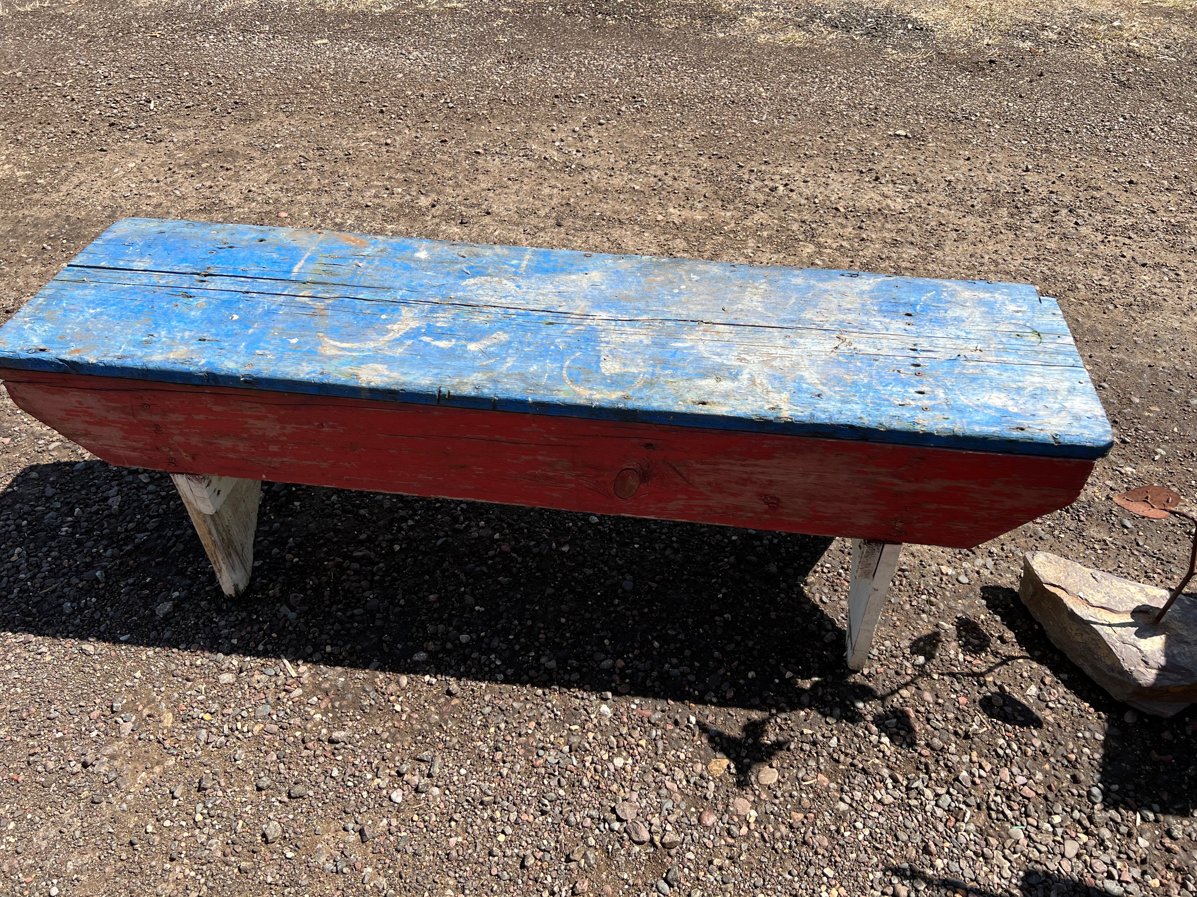 Wood bench