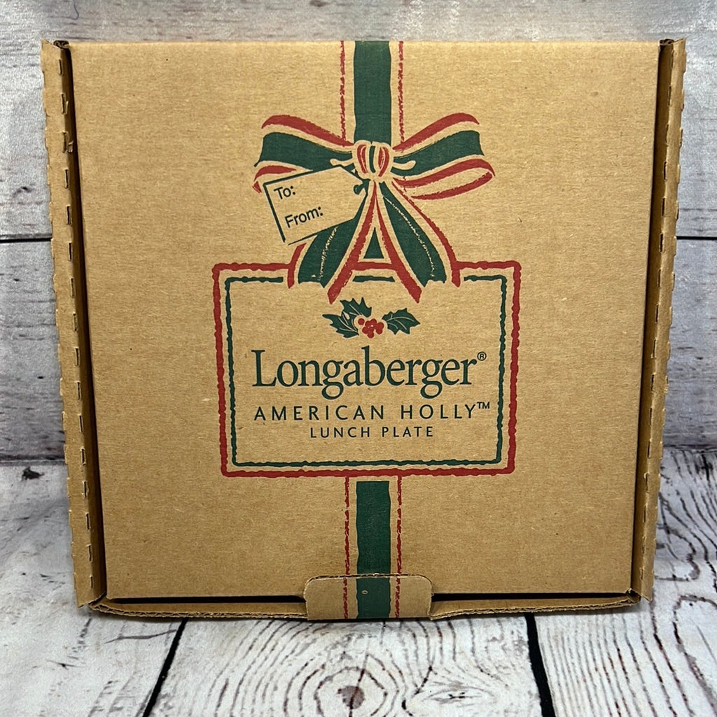 Longaberger American Holly Plate