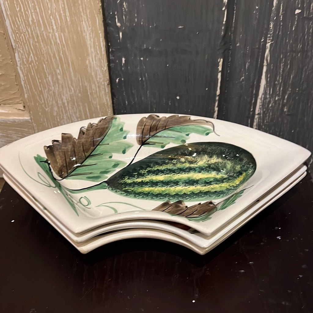 Hand-painted from italy trays (porcelain)