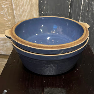 USA Stoneware Blue Dutch Oven