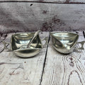 Pewter Cream and Sugar