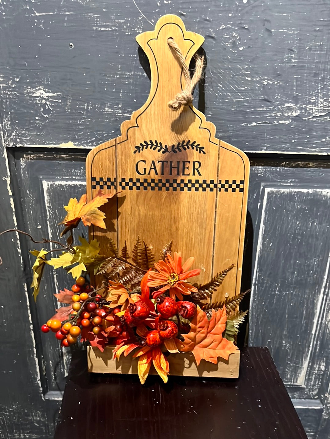 Gather, mantle decor