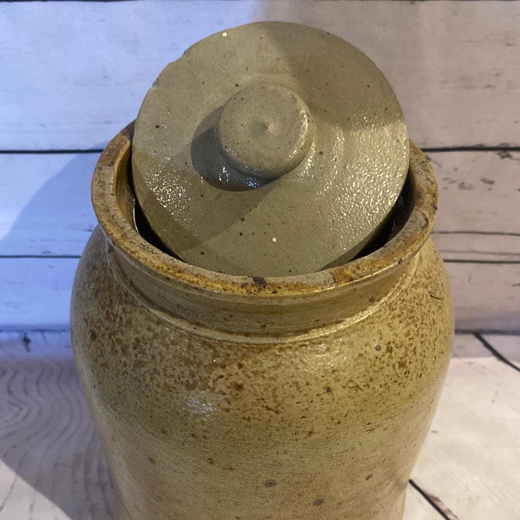 Stone jug with lid