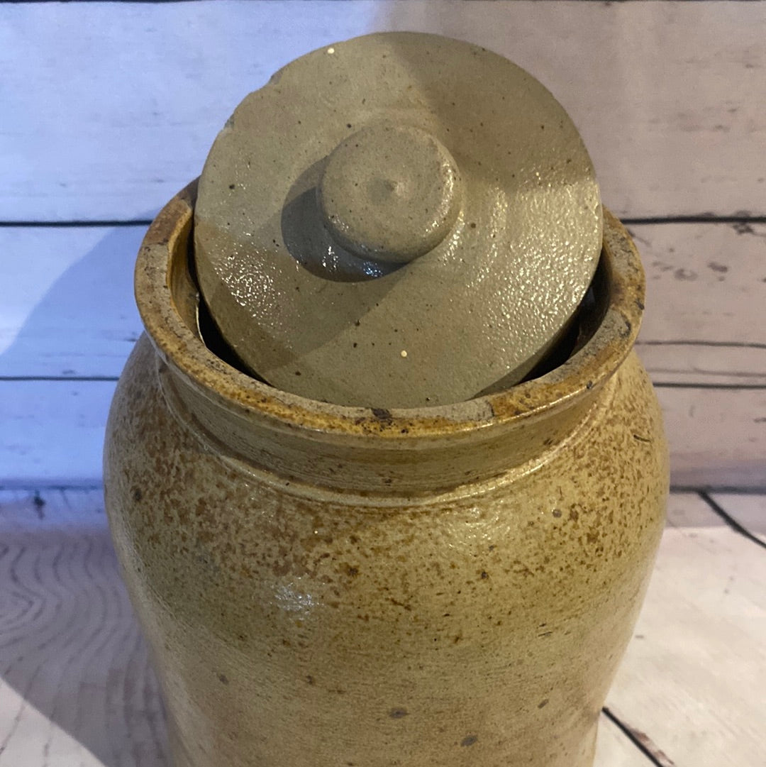 Stone jug with lid