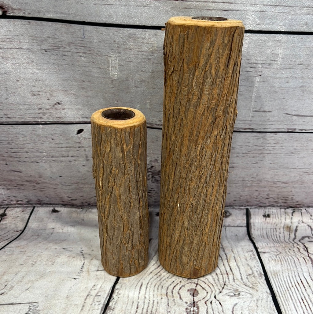 Wood candle holders (set2)