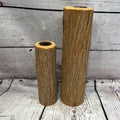Wood candle holders (set2)
