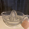 Glass lemon squeezer