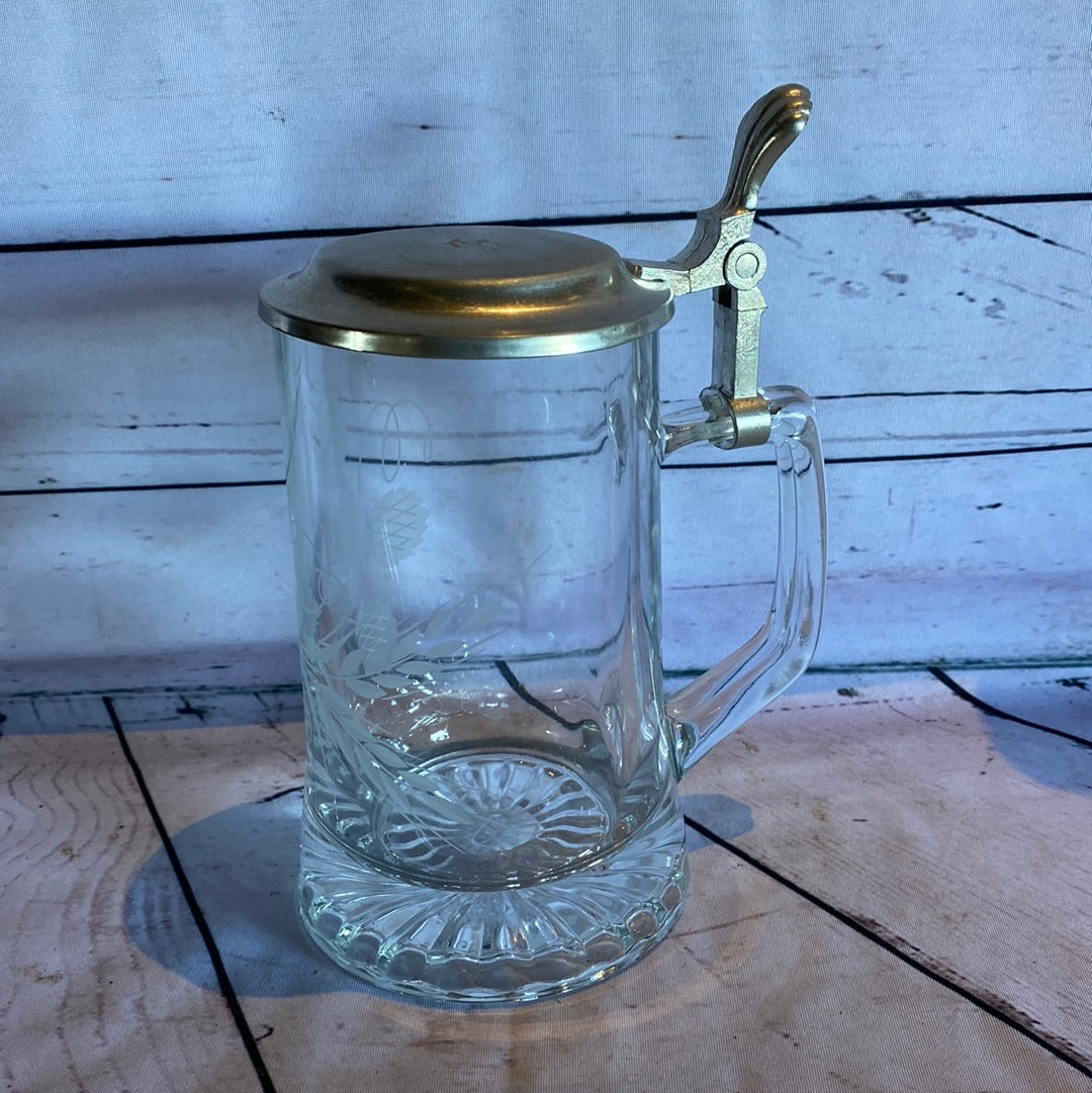 Glass German Stein